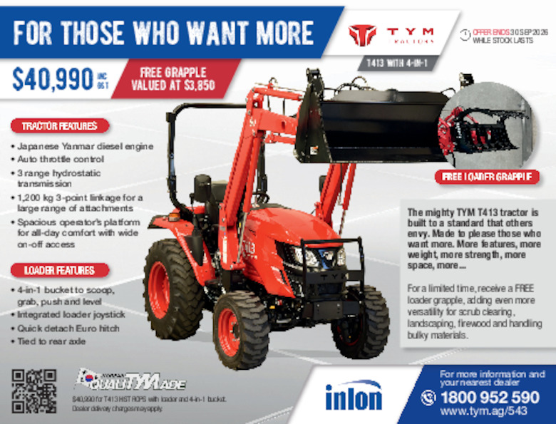 TYM T413 HST ROPS oe 30.9